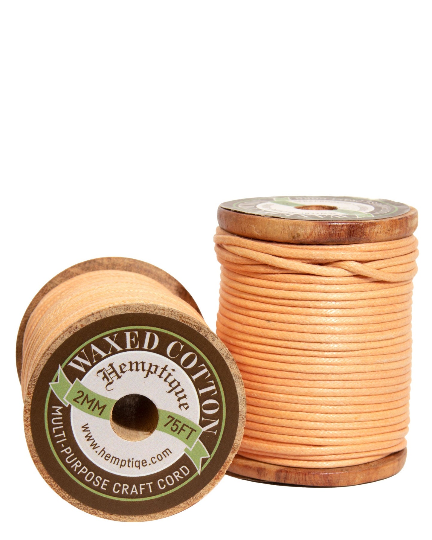 Waxed Cotton Cord on Wood Spools