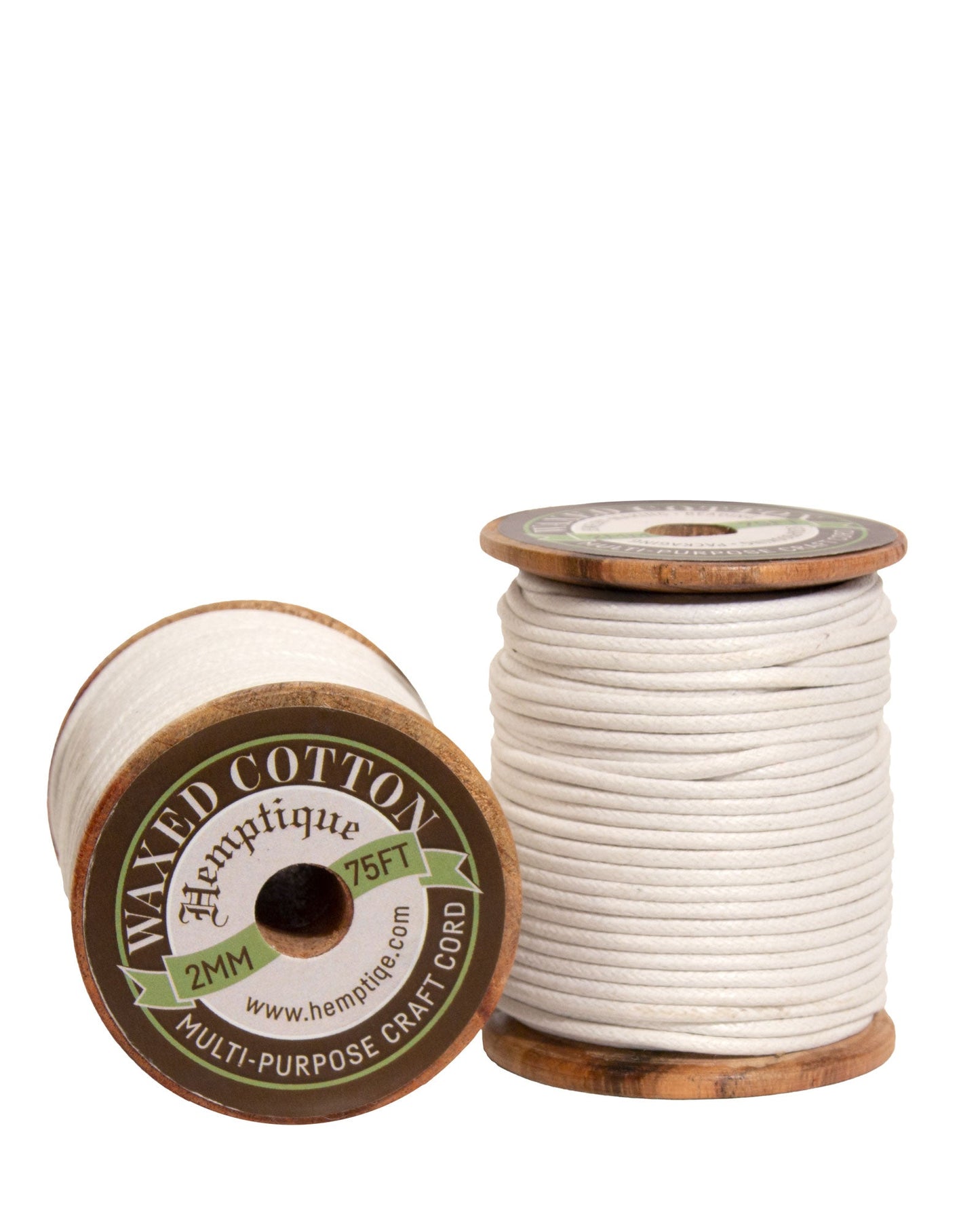 Waxed Cotton Cord on Wood Spools