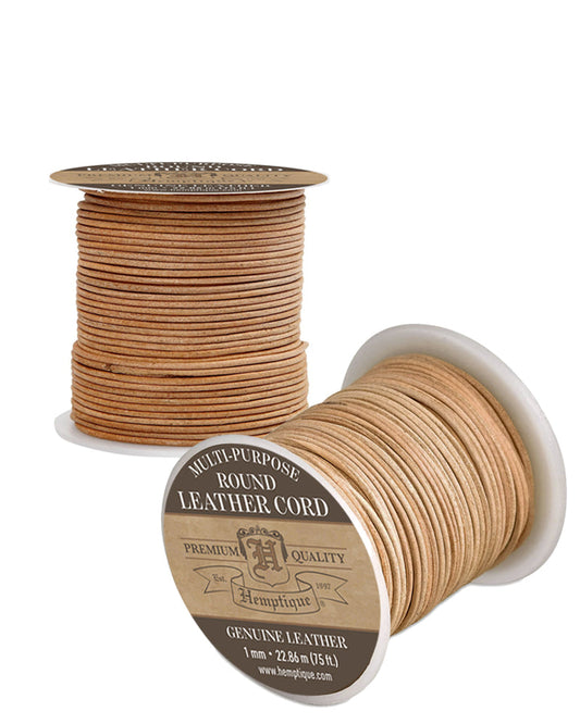 Leather Cord 1mm Round