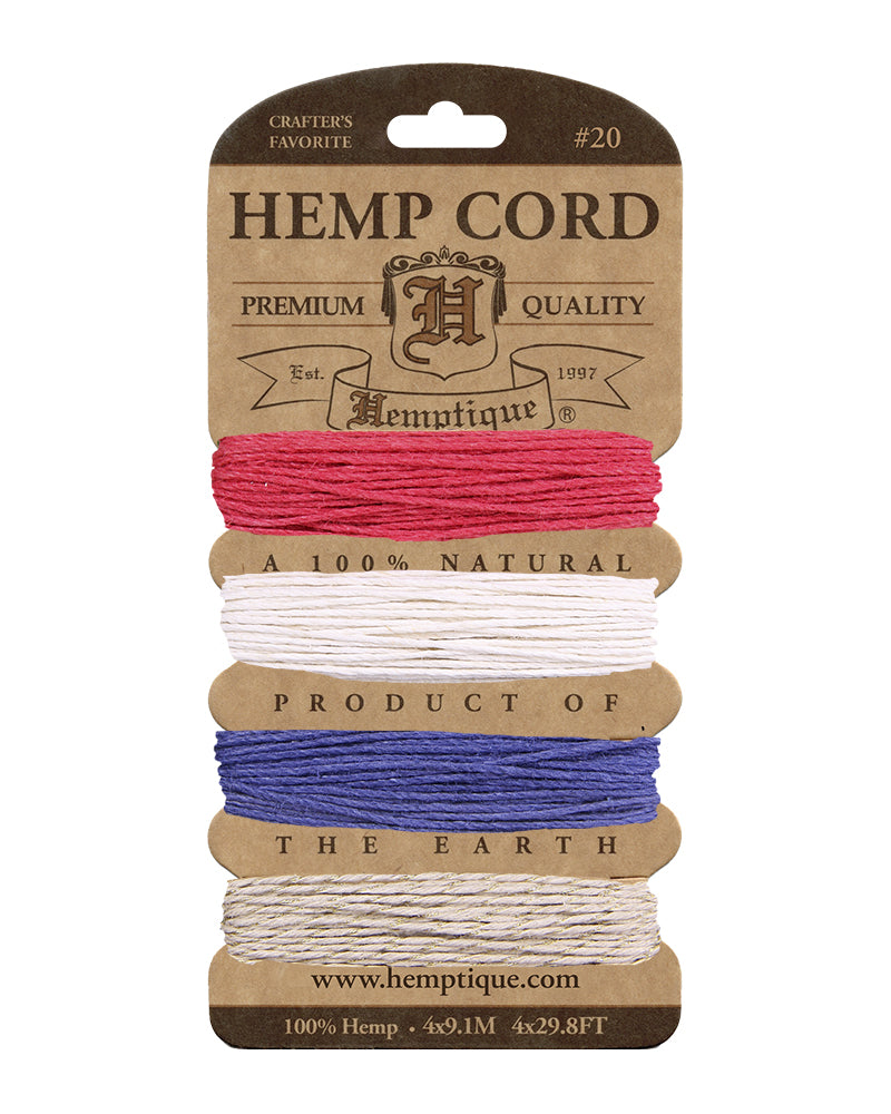 #20 (1mm) Hemp Cord Cards