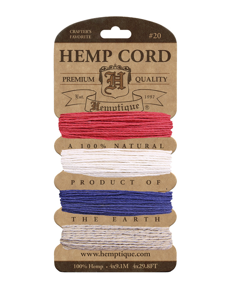 #20 (1mm) Hemp Cord Cards