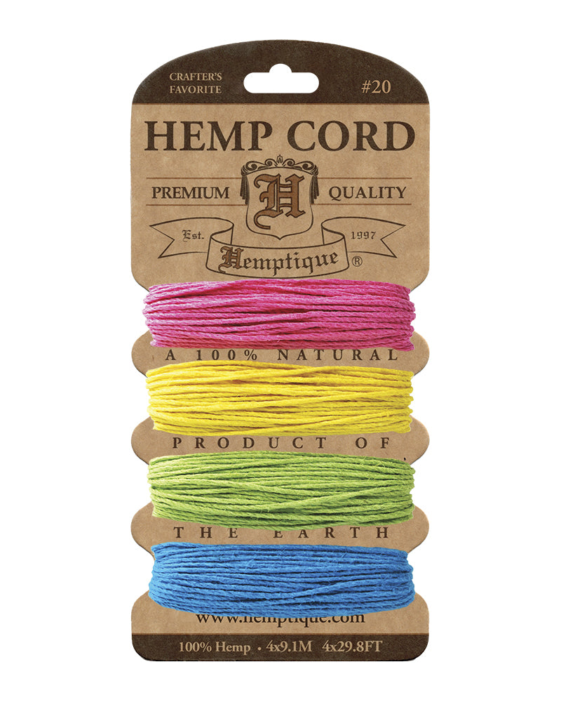 #20 (1mm) Hemp Cord Cards