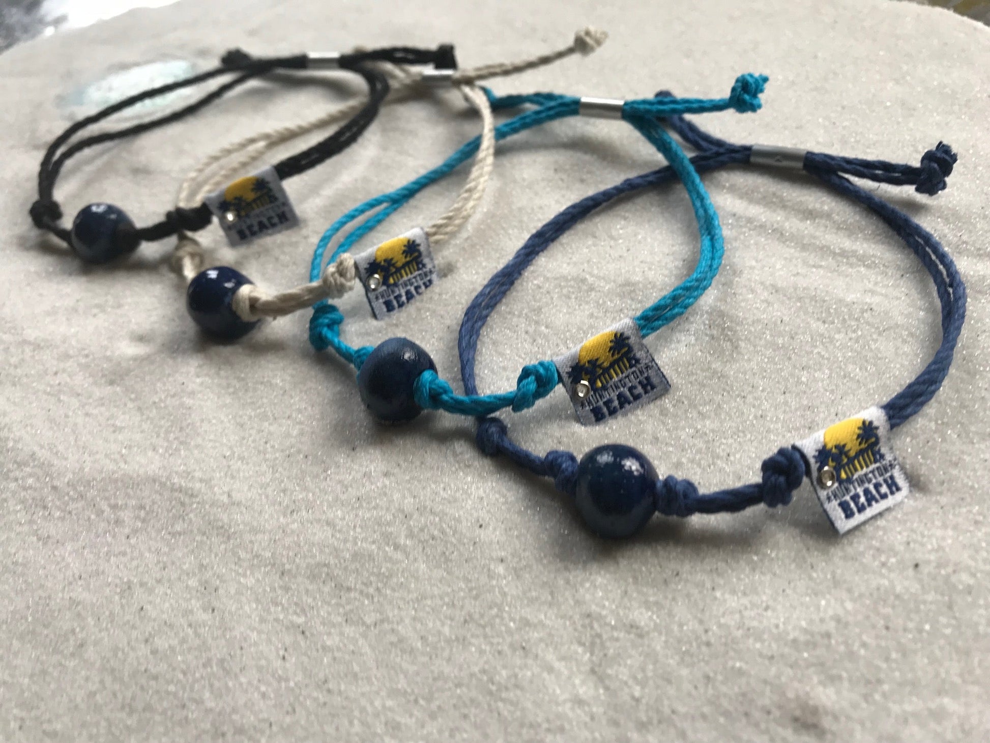 Huntington Beach, California Sand Bead Bracelet by Earth Bands — view 2