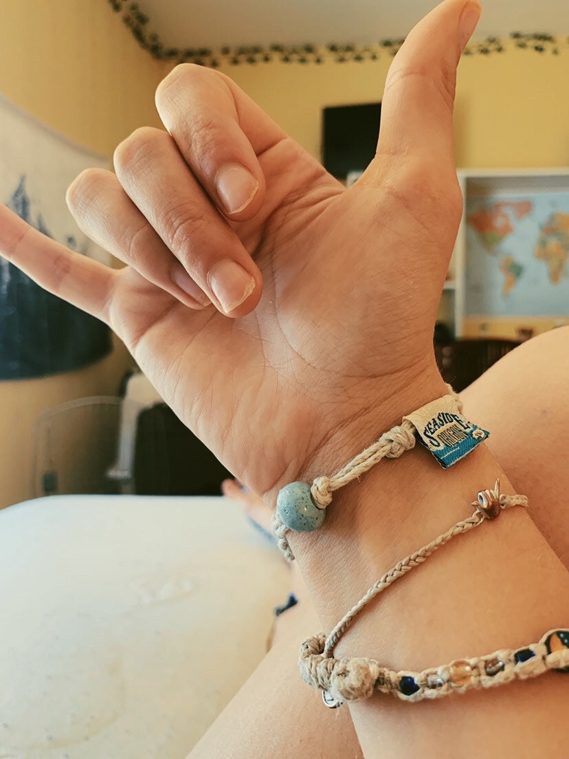 Seaside, Oregon Sand Bead Bracelet by Earth Bands — view 2