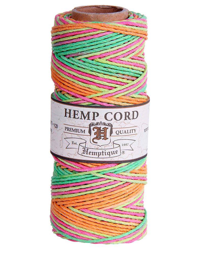 #20 (1mm) Hemp Cord Spools Variegated