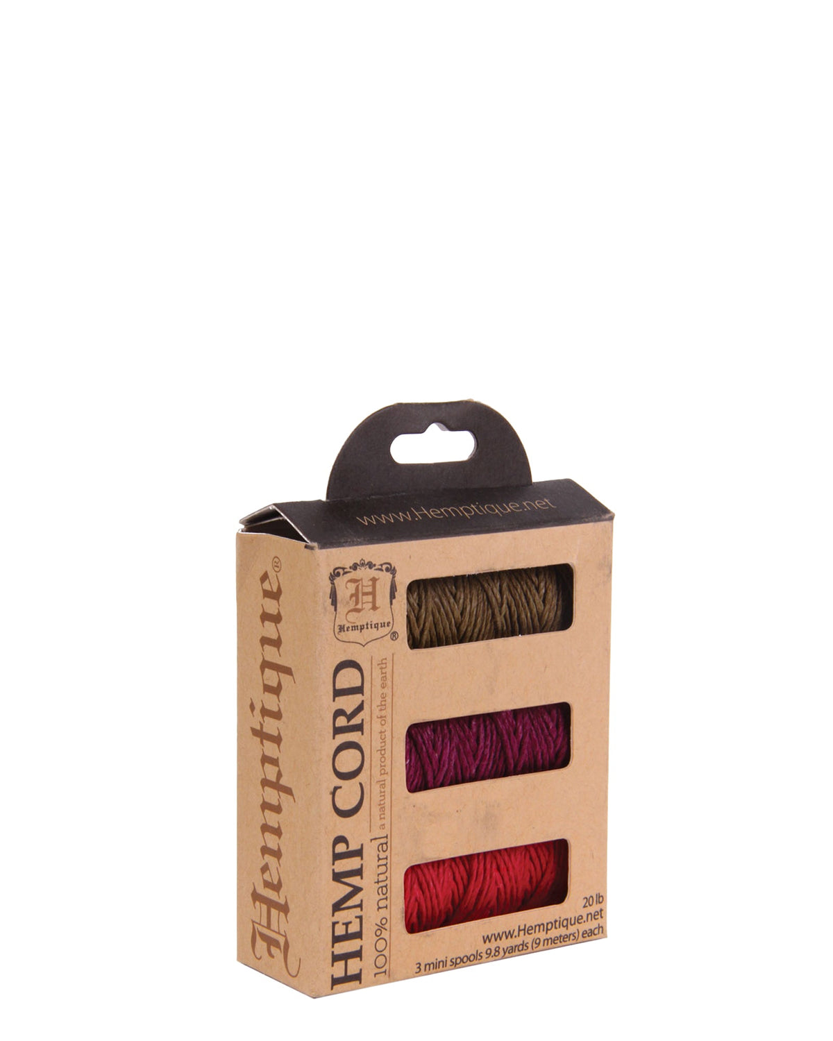 #20 Hemp Cord 3-Pack Mini Spools