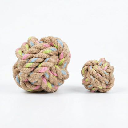Rainbow Hemp Knot Ball