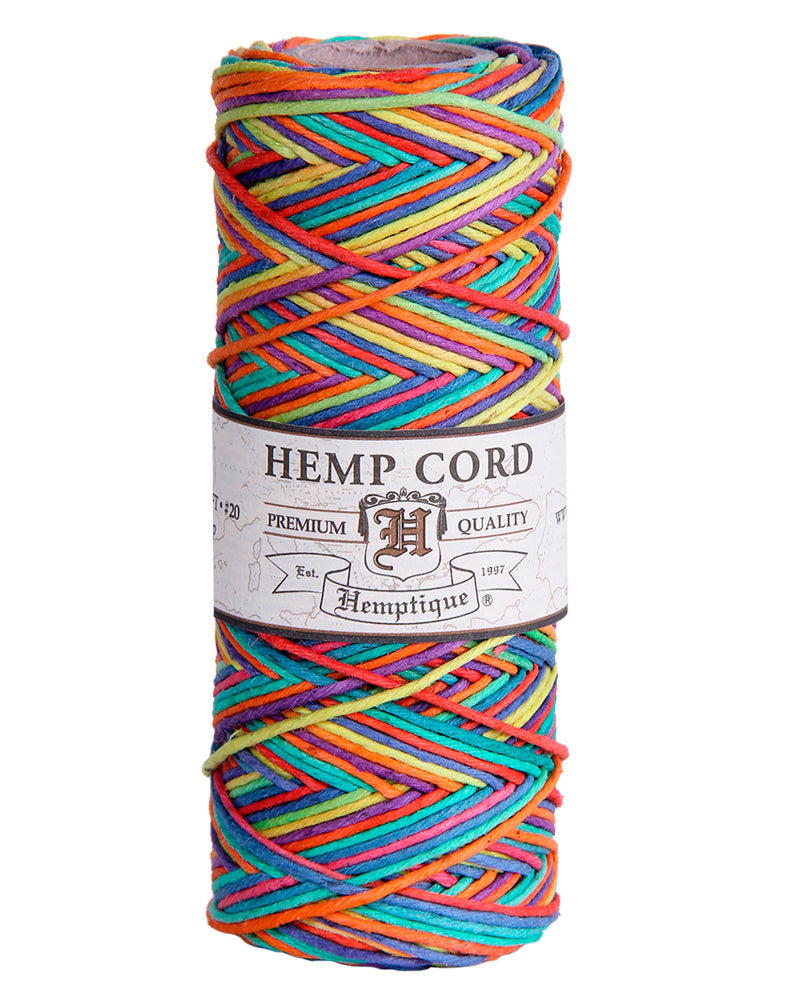 #20 (1mm) Hemp Cord Spools Variegated