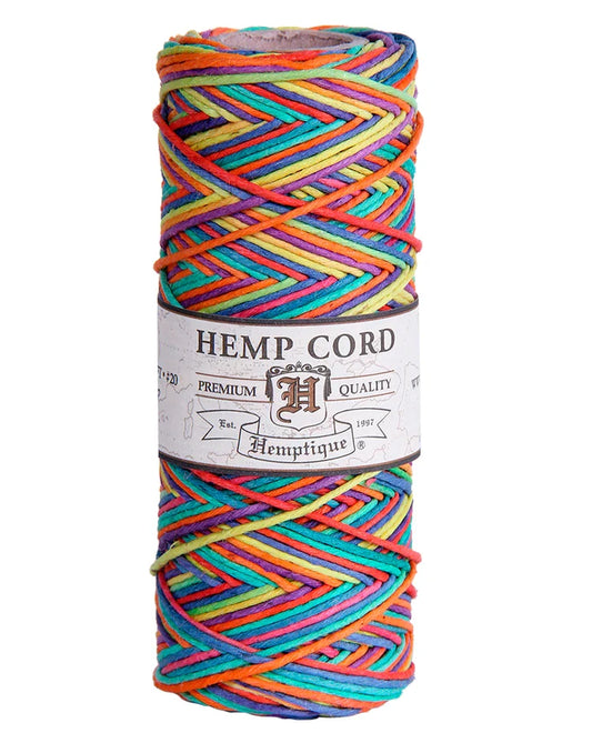 #20 (1mm) Variegated Hemp Cord Spools