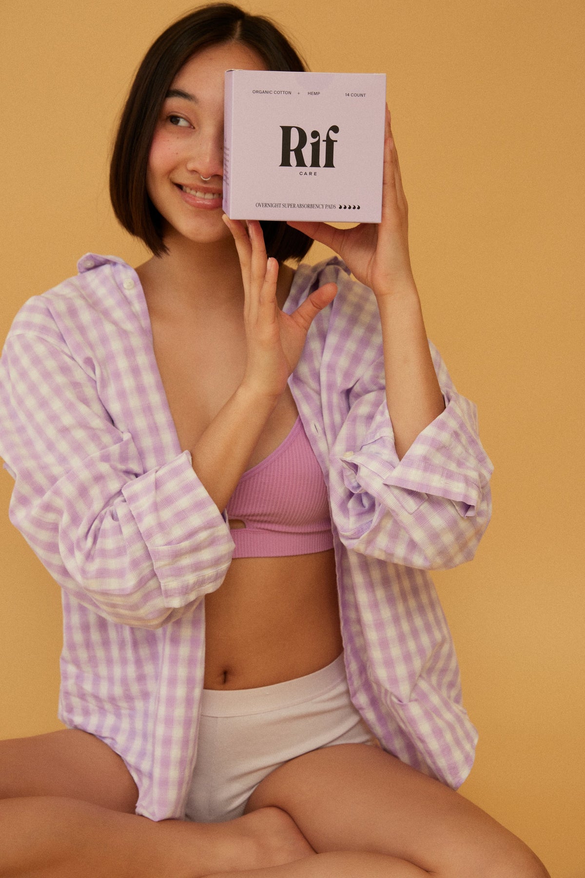 Organic Cotton and Hemp Fiber Menstrual Long / Night Pads with Wings 25% more absorbency