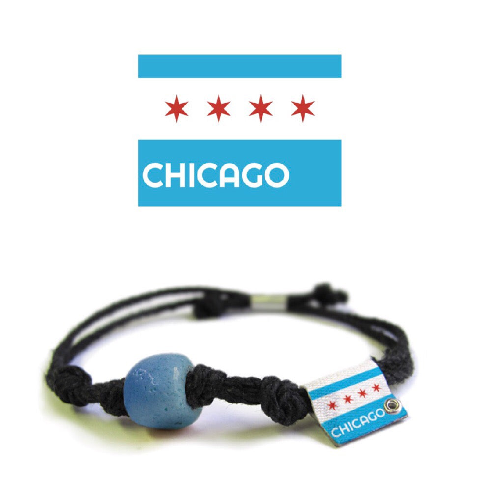 Chicago, Illinois Sand Bead Bracelet by Earth Bands