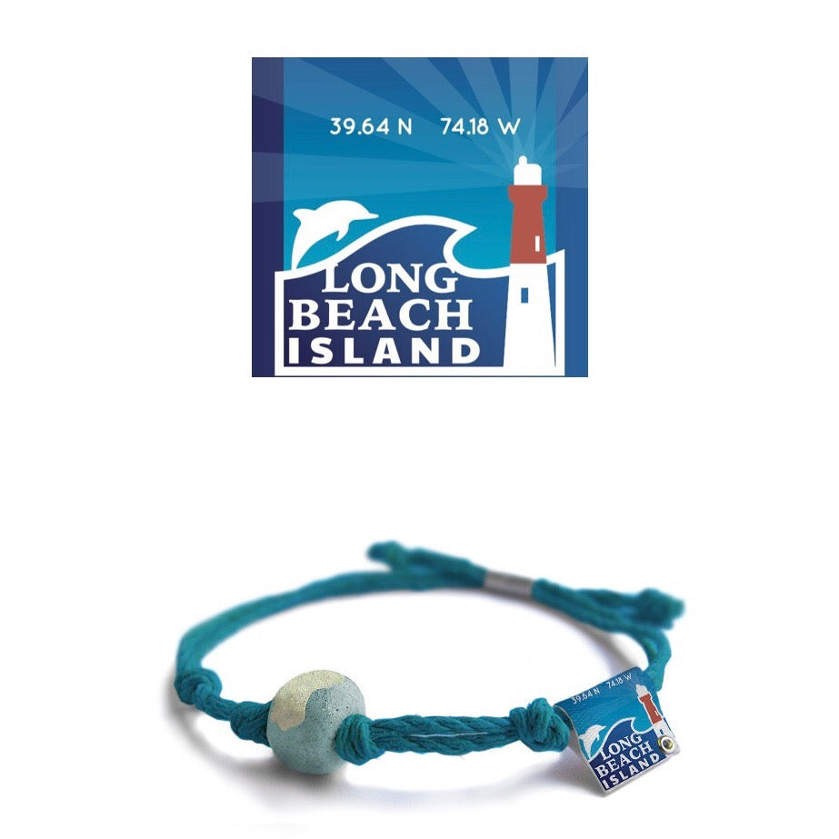Long Beach Island, New Jersey Sand Bead Bracelet by Earth Bands