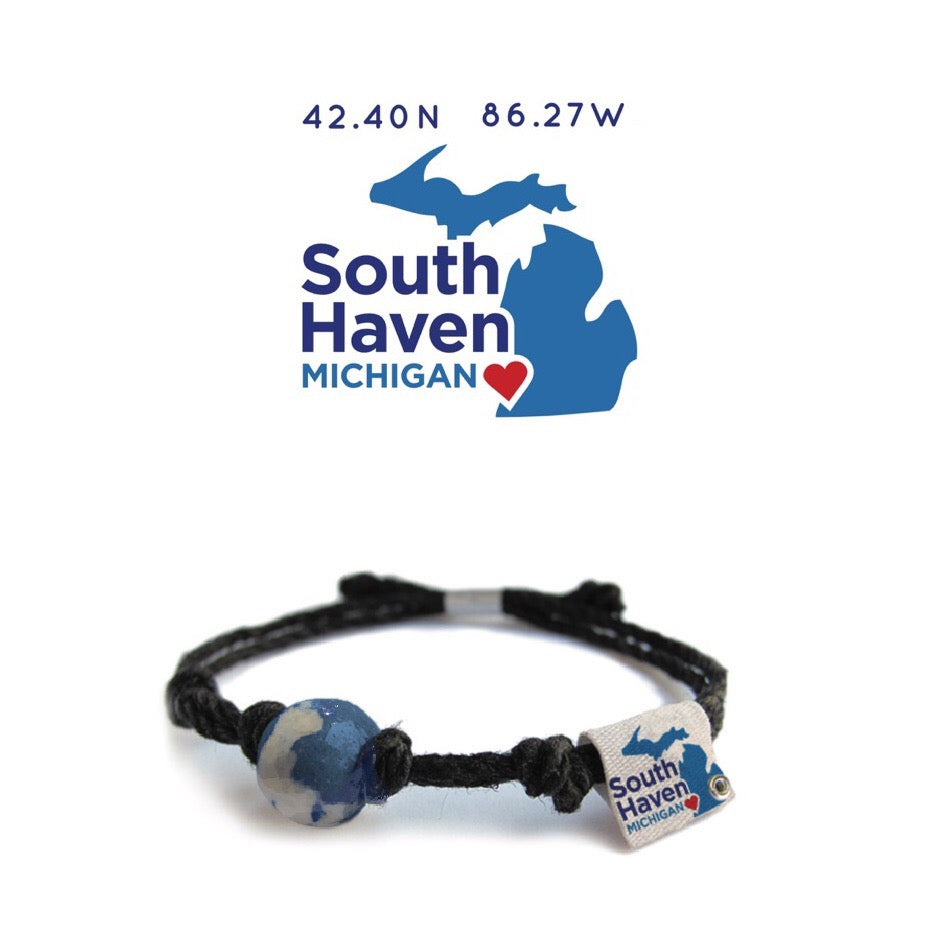 So Haven, Michigan Sand Bead Bracelet by Earth Bands