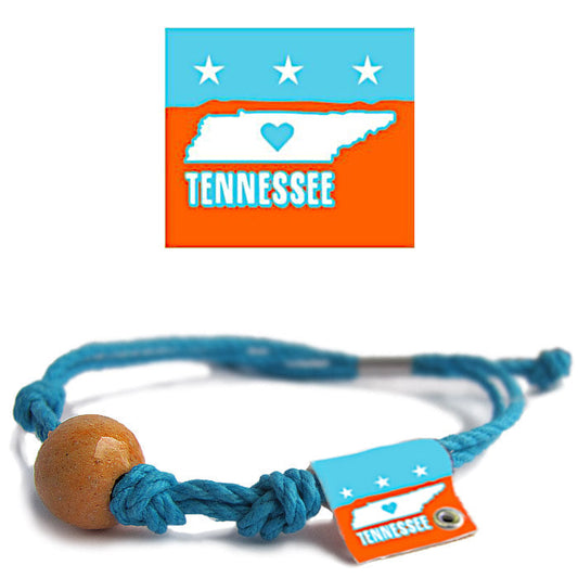 Tennessee State Sand Bead Bracelet by Earth Bands