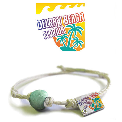 Delray Beach Florida Sand Bead Bracelet by Earth Bands