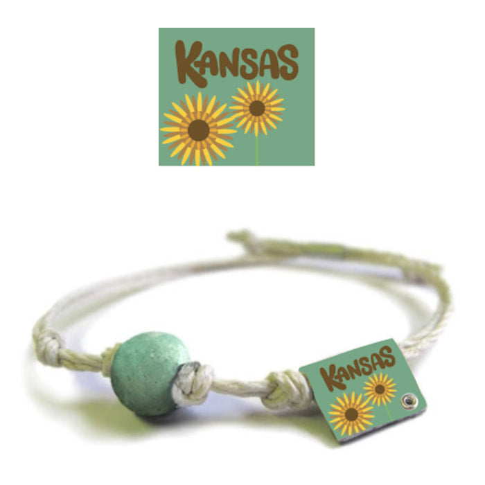 Kansas Sand Bead Bracelet by Earth Bands