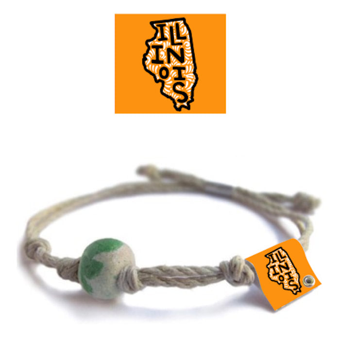Illinois Sand Bead Bracelet by Earth Bands