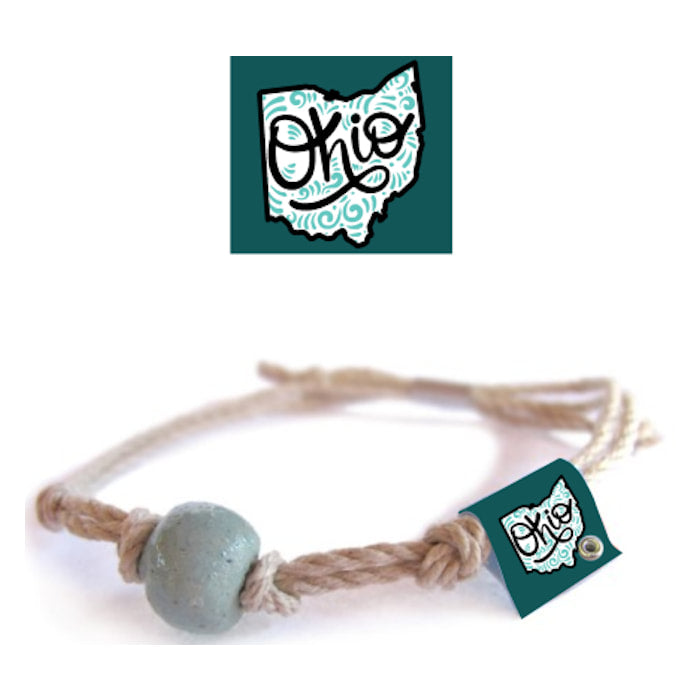 Ohio River Sand Bead Bracelet by Earth Bands