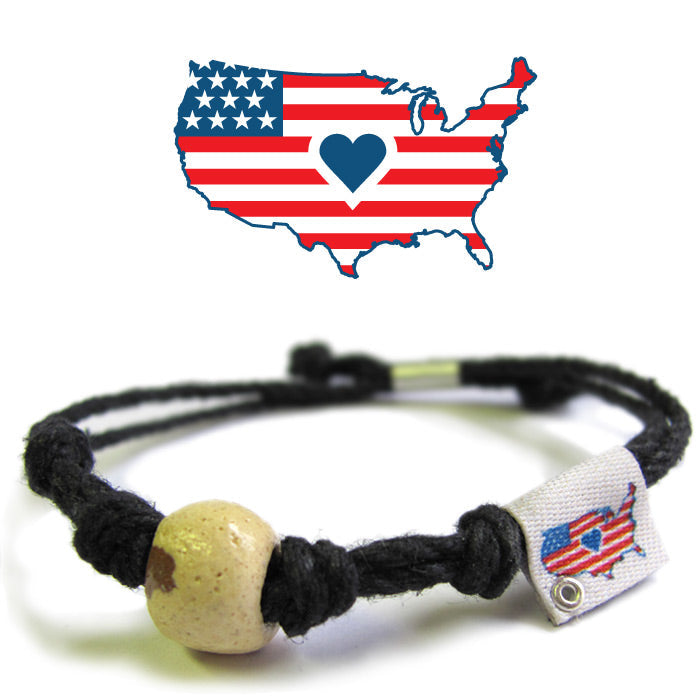 USA Sand Bead Bracelet by Earth Bands
