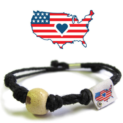 USA Sand Bead Bracelet by Earth Bands