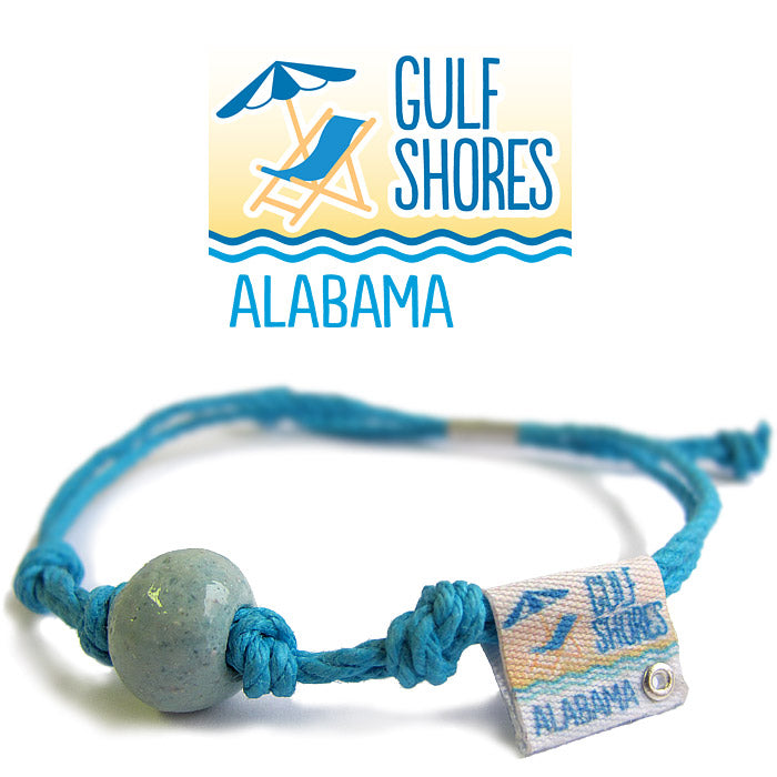 Gulf Shores Alabama Sand Bead Bracelet by Earth Bands