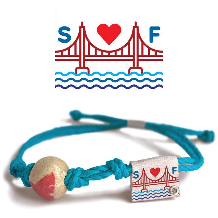 San Francisco, California Sand Bead Bracelet by Earth Bands