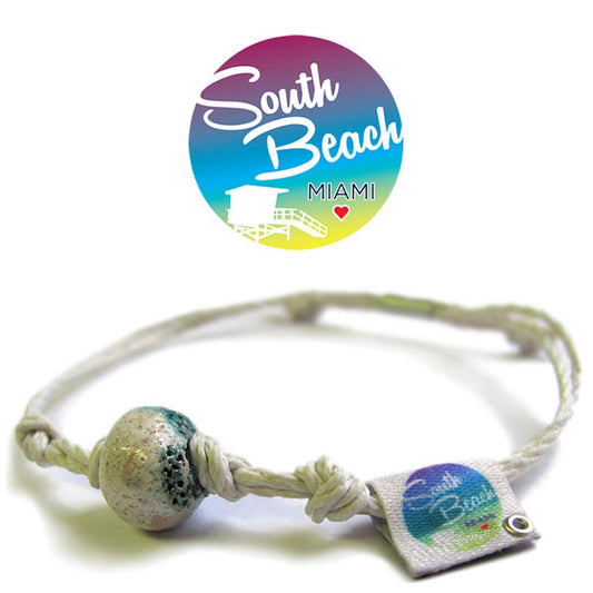 South Beach, Florida Sand Bead Bracelet by Earth Bands
