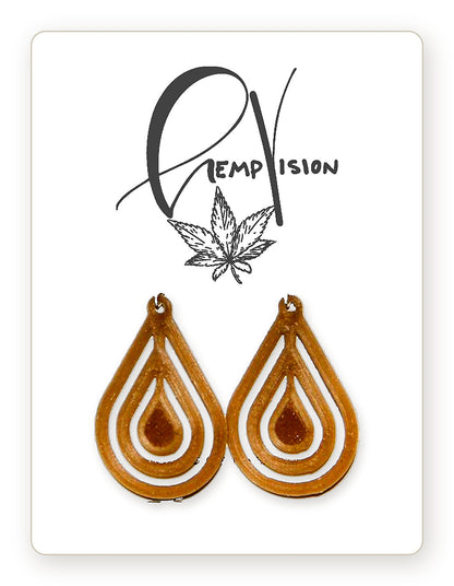 Water Earrings — hemp bioplastic