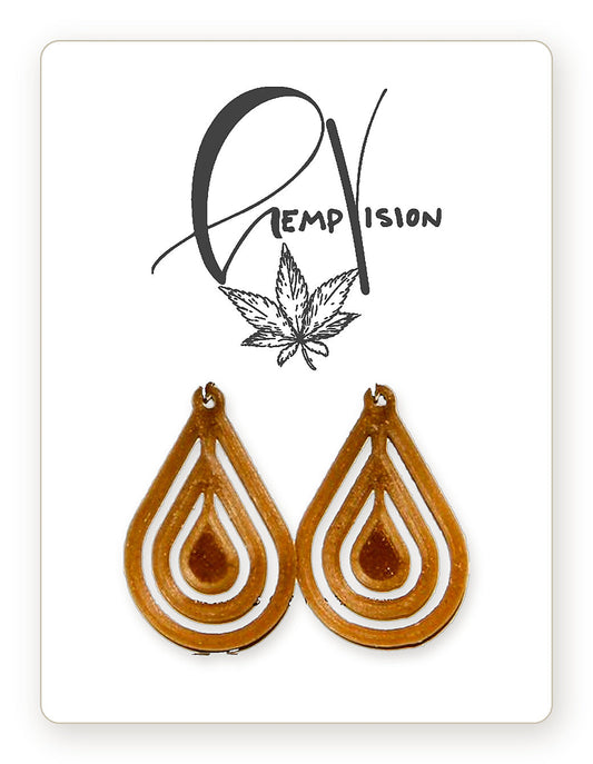 Water Earrings — hemp bioplastic