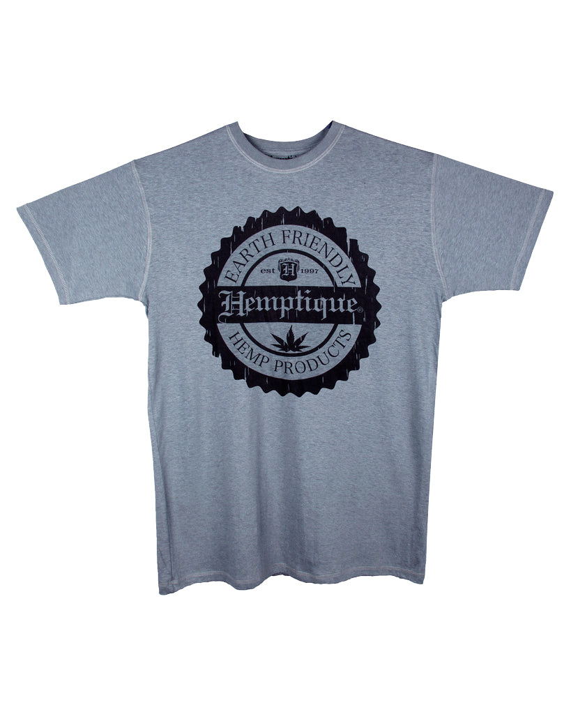 Hemp T-Shirt - Hemptique Crest Design