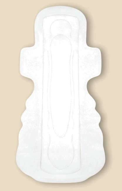 Organic Cotton and Hemp Fiber Menstrual Long / Night Pads with Wings 25% more absorbency