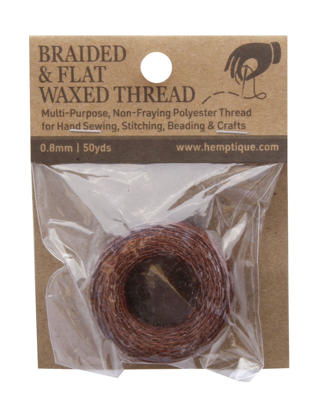 Polyester 0.8mm Braided & Flat Waxed Thread