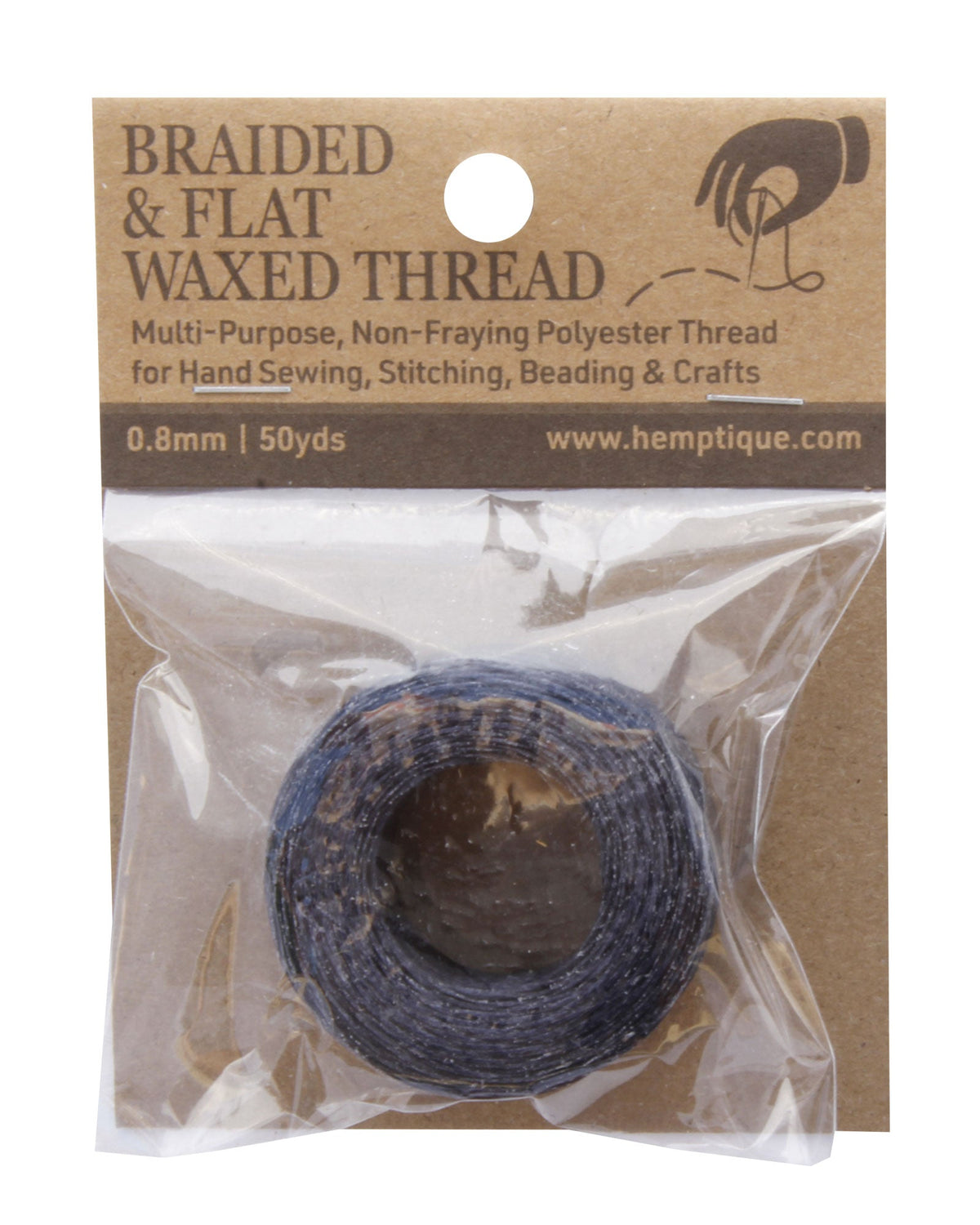 Polyester 0.8mm Braided & Flat Waxed Thread