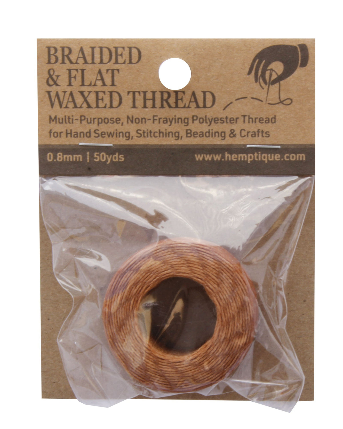 Polyester 0.8mm Braided & Flat Waxed Thread