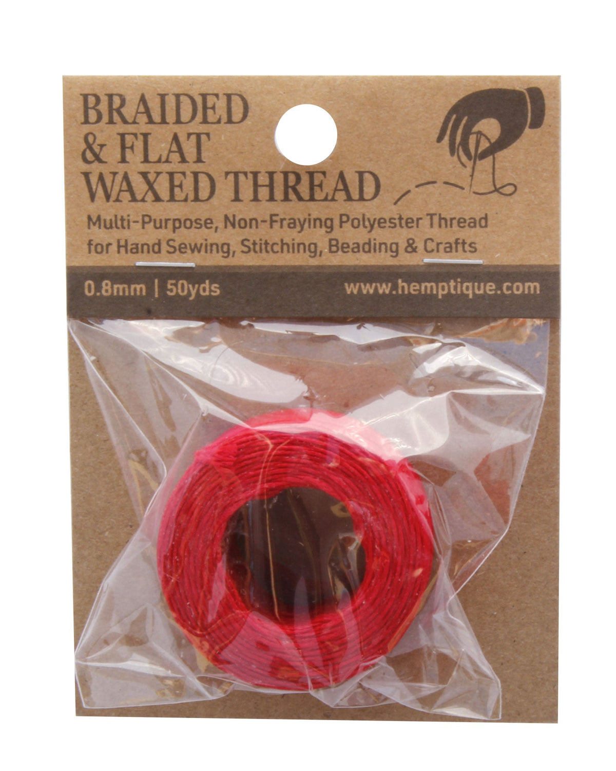 Polyester 0.8mm Braided & Flat Waxed Thread