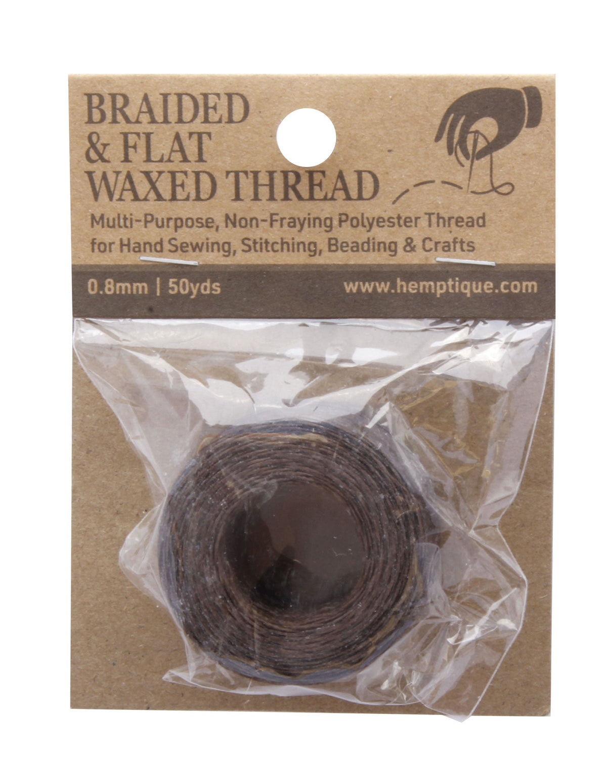 Polyester 0.8mm Braided & Flat Waxed Thread
