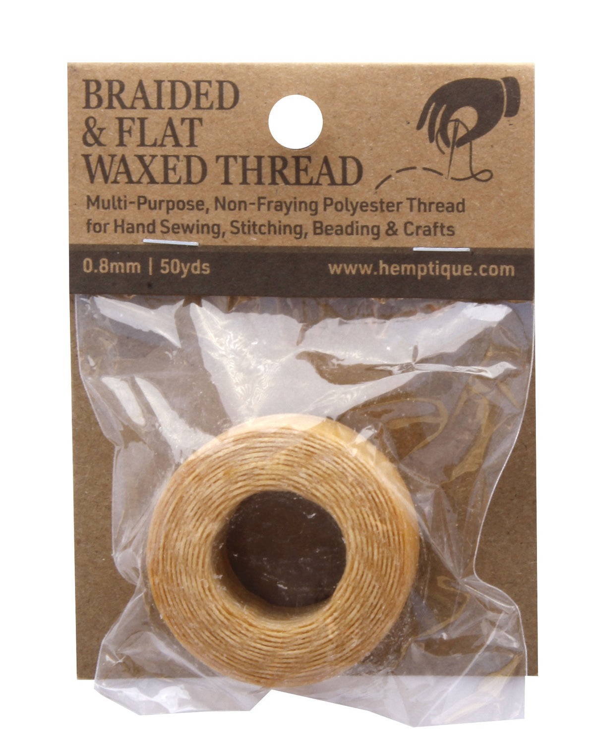 Polyester 0.8mm Braided & Flat Waxed Thread
