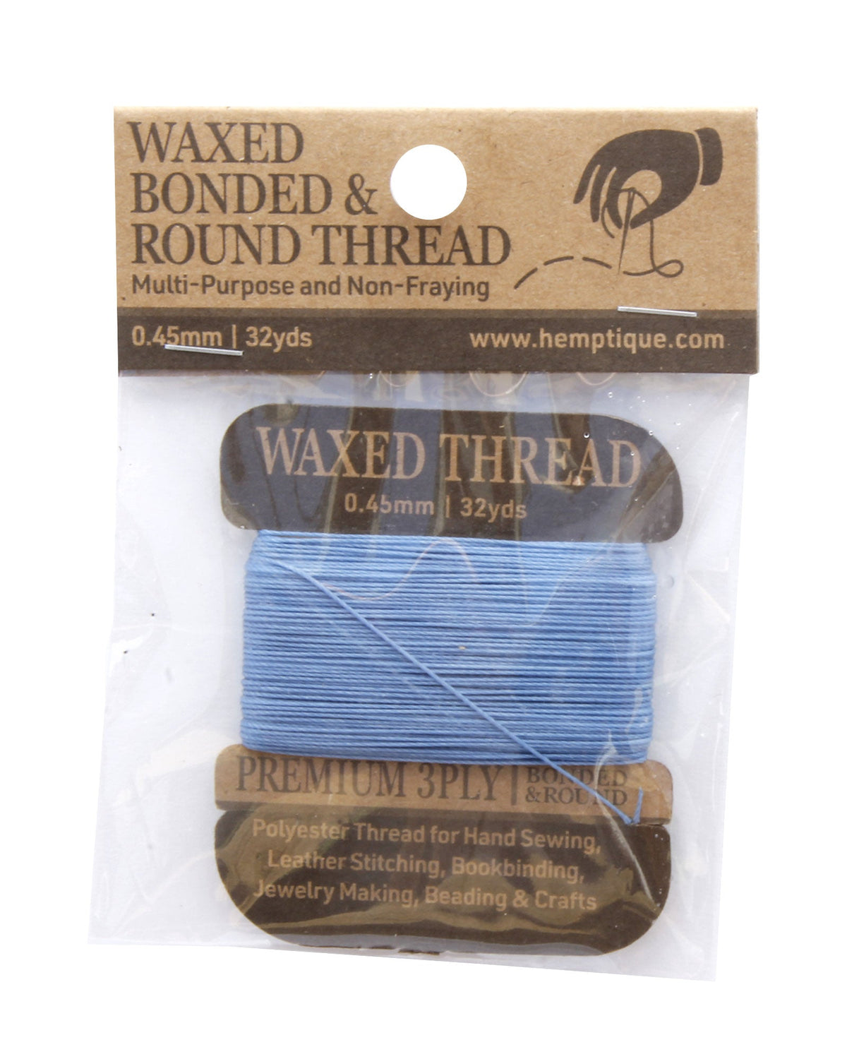 Polyester 0.45mm Waxed Bonded & Round Thread Card