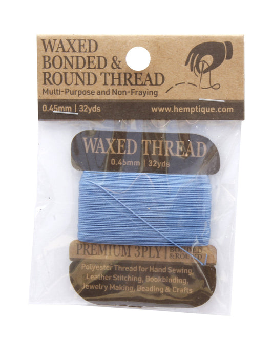 Polyester 0.45mm Waxed Bonded & Round Thread Card